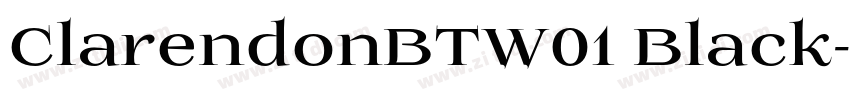 ClarendonBTW01 Black字体转换